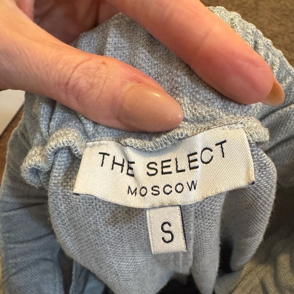 2 FOR $20The Select Moscow Gray Pleated Jogger Trouser Pants High Rise Elastic S - Picture 5 of 8